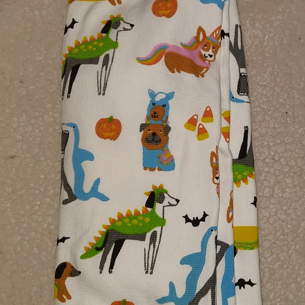 Costumed Corgi & friends Dish Towels set of 2